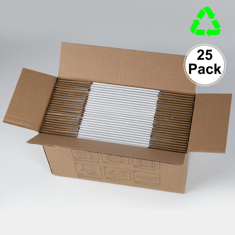Sodissa 6x4x3 Inches Shipping Boxes Pack of 25  White Corrugated Cardboard Boxes for Small Bussiness - Image 5